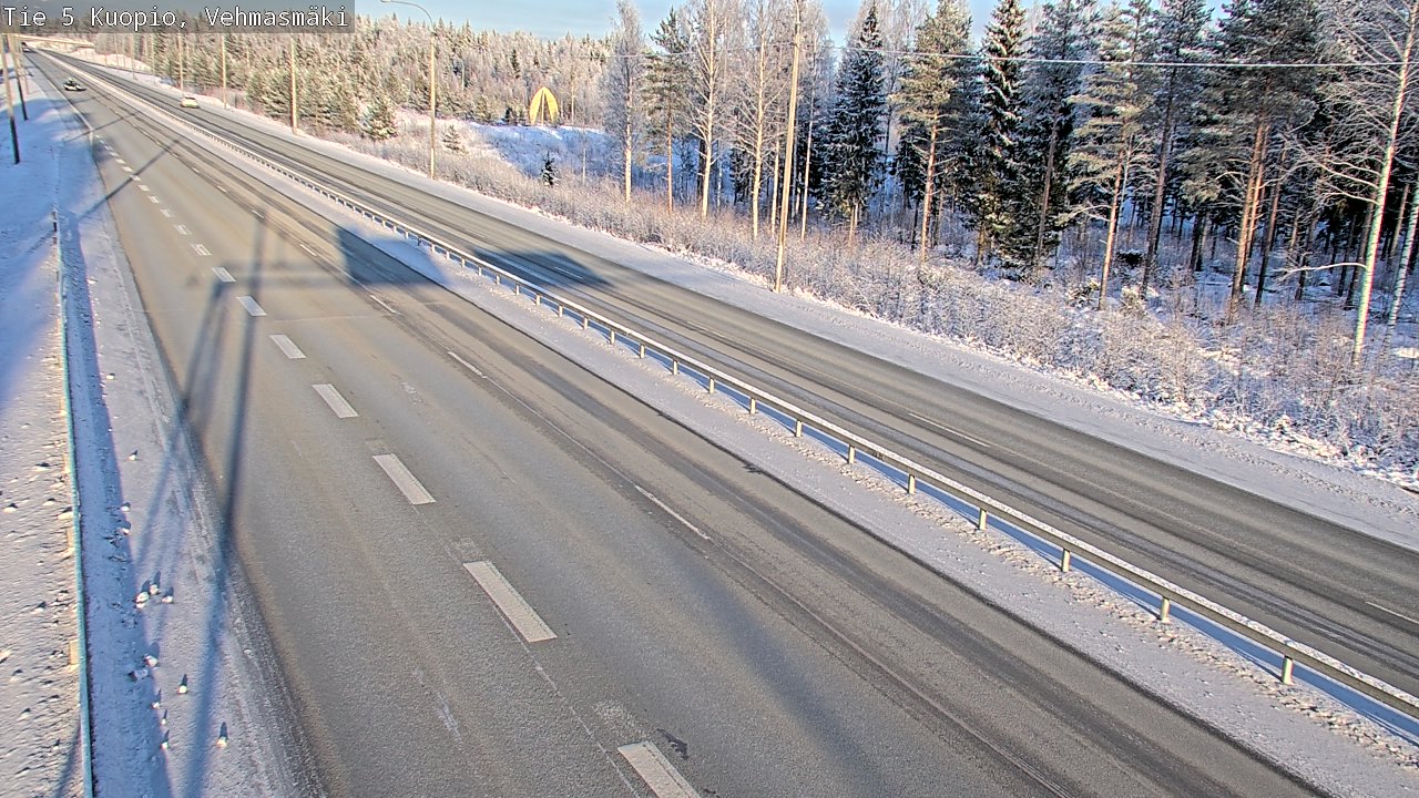 Weather Camera Image Väg 5 Kuopio, Vehmasmäki, Kuopio, Pohjois-Savo
