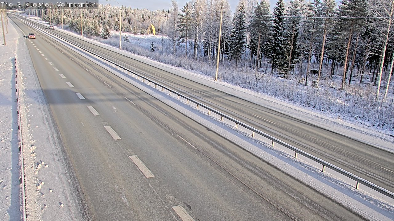 Weather Camera Image Väg 5 Kuopio, Vehmasmäki, Kuopio, Pohjois-Savo
