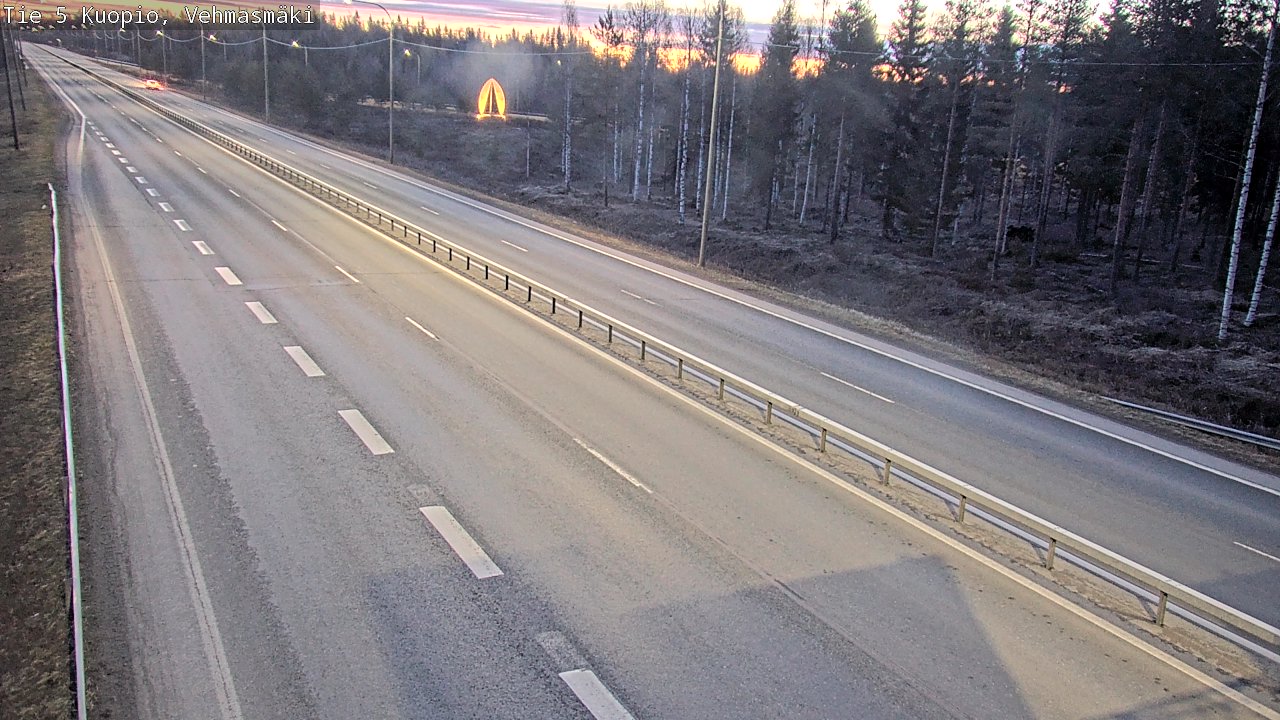 Weather Camera Image Väg 5 Kuopio, Vehmasmäki, Kuopio, Pohjois-Savo