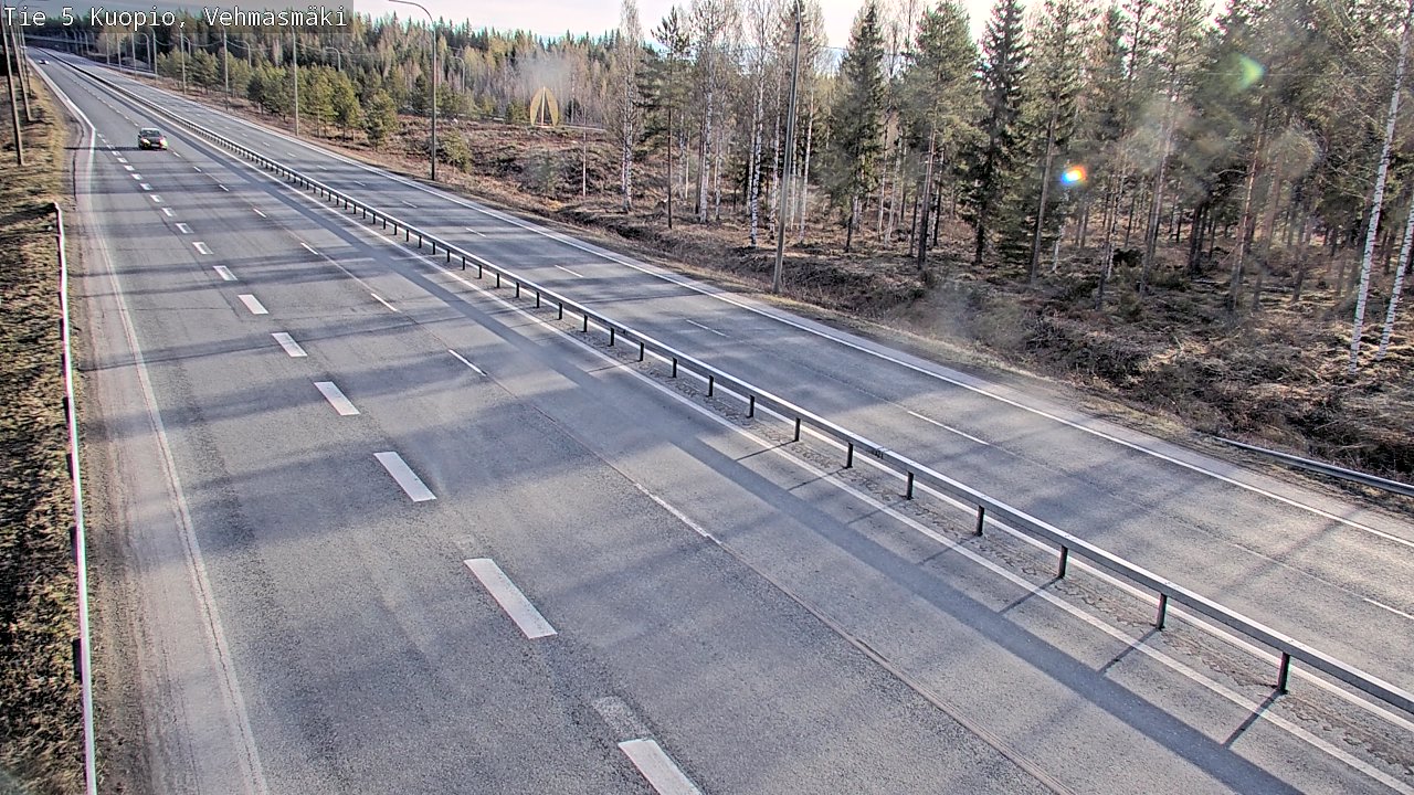 Weather Camera Image Väg 5 Kuopio, Vehmasmäki, Kuopio, Pohjois-Savo