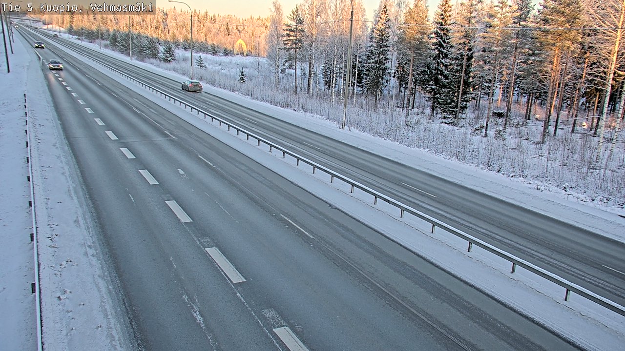 Weather Camera Image Väg 5 Kuopio, Vehmasmäki, Kuopio, Pohjois-Savo