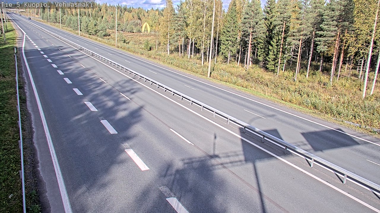 Weather Camera Image Väg 5 Kuopio, Vehmasmäki, Kuopio, Pohjois-Savo