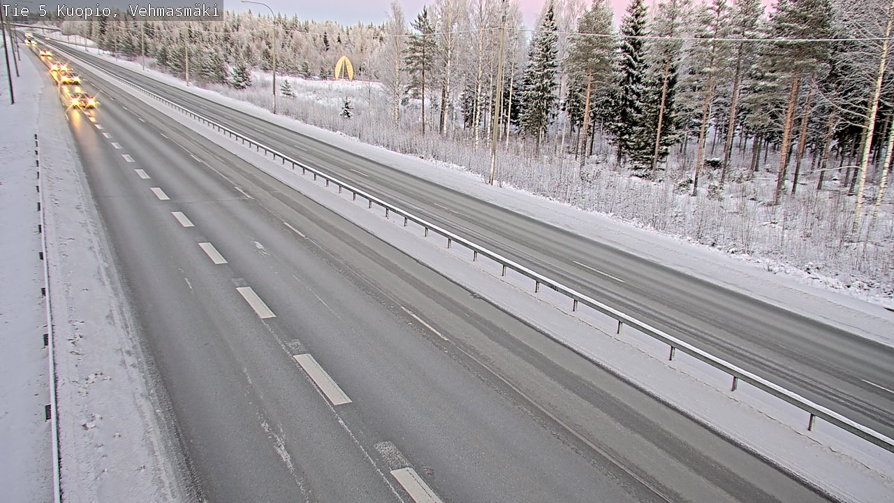 Weather Camera Image Väg 5 Kuopio, Vehmasmäki, Kuopio, Pohjois-Savo