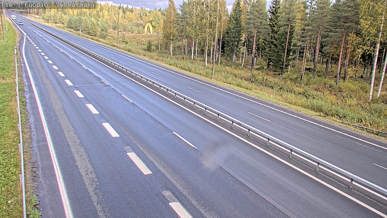 Weather Camera Image Road 5 Kuopio, Vehmasmäki, Kuopio, Pohjois-Savo