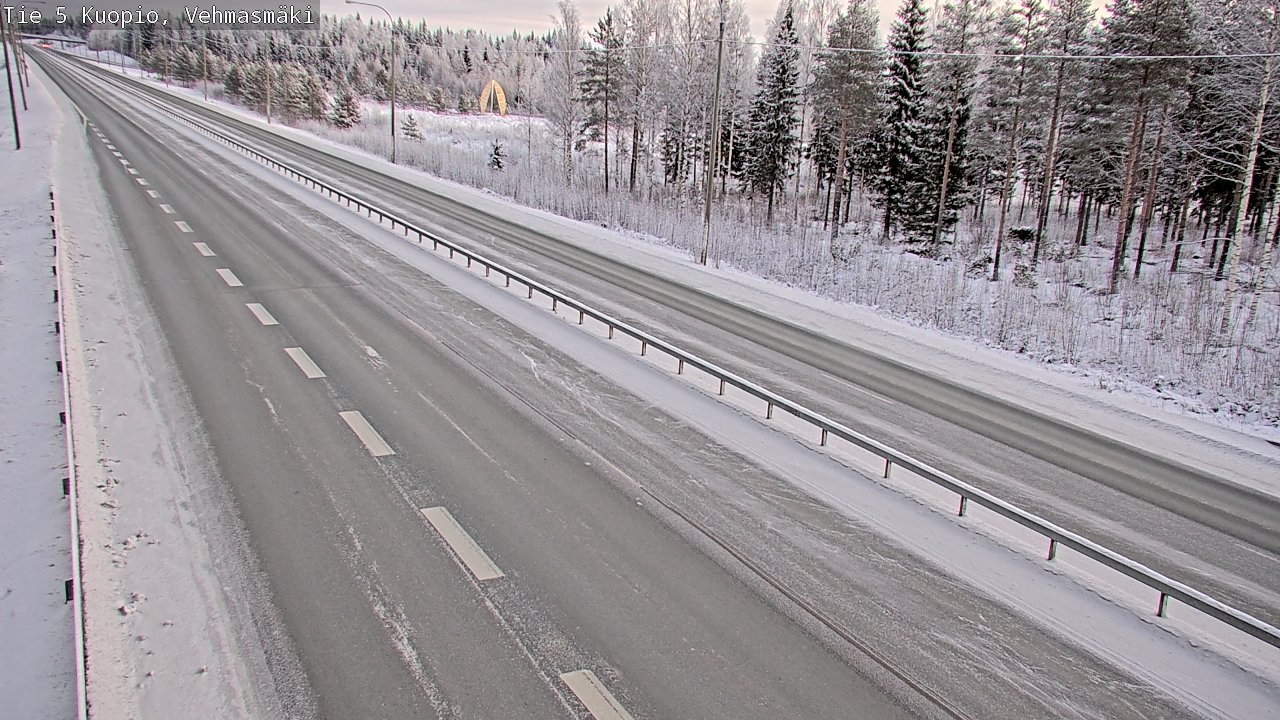 Weather Camera Image Väg 5 Kuopio, Vehmasmäki, Kuopio, Pohjois-Savo