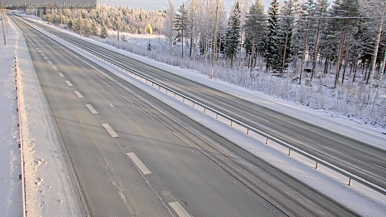 Weather Camera Image Väg 5 Kuopio, Vehmasmäki, Kuopio, Pohjois-Savo