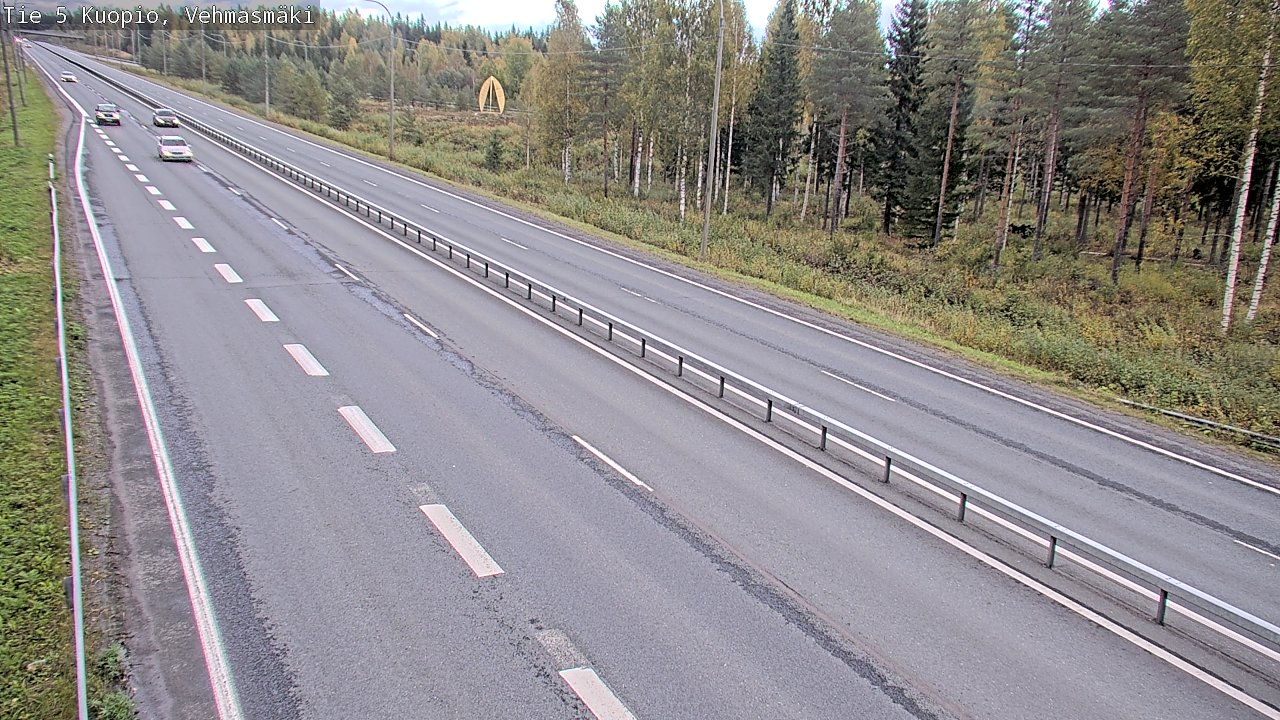 Weather Camera Image Road 5 Kuopio, Vehmasmäki, Kuopio, Pohjois-Savo