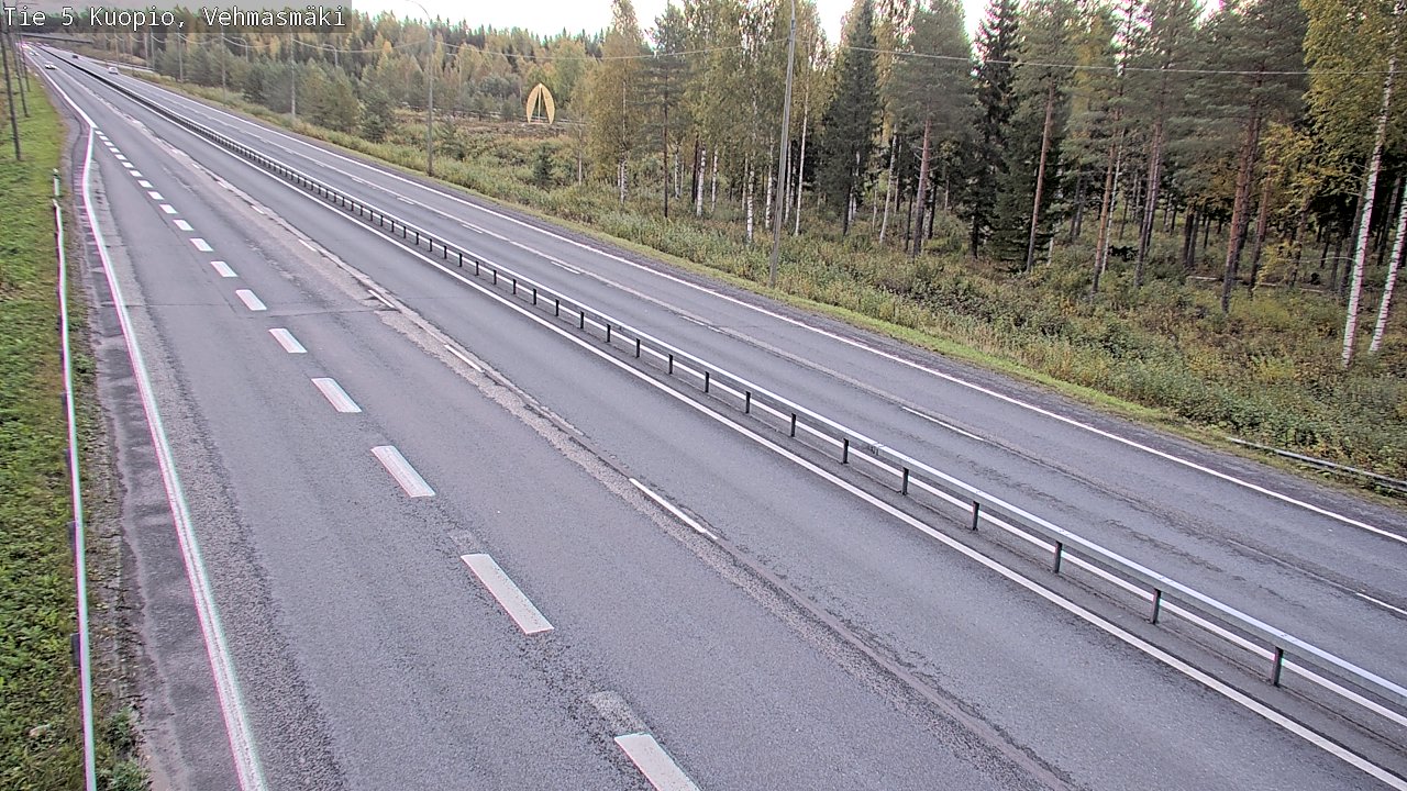 Weather Camera Image Road 5 Kuopio, Vehmasmäki, Kuopio, Pohjois-Savo