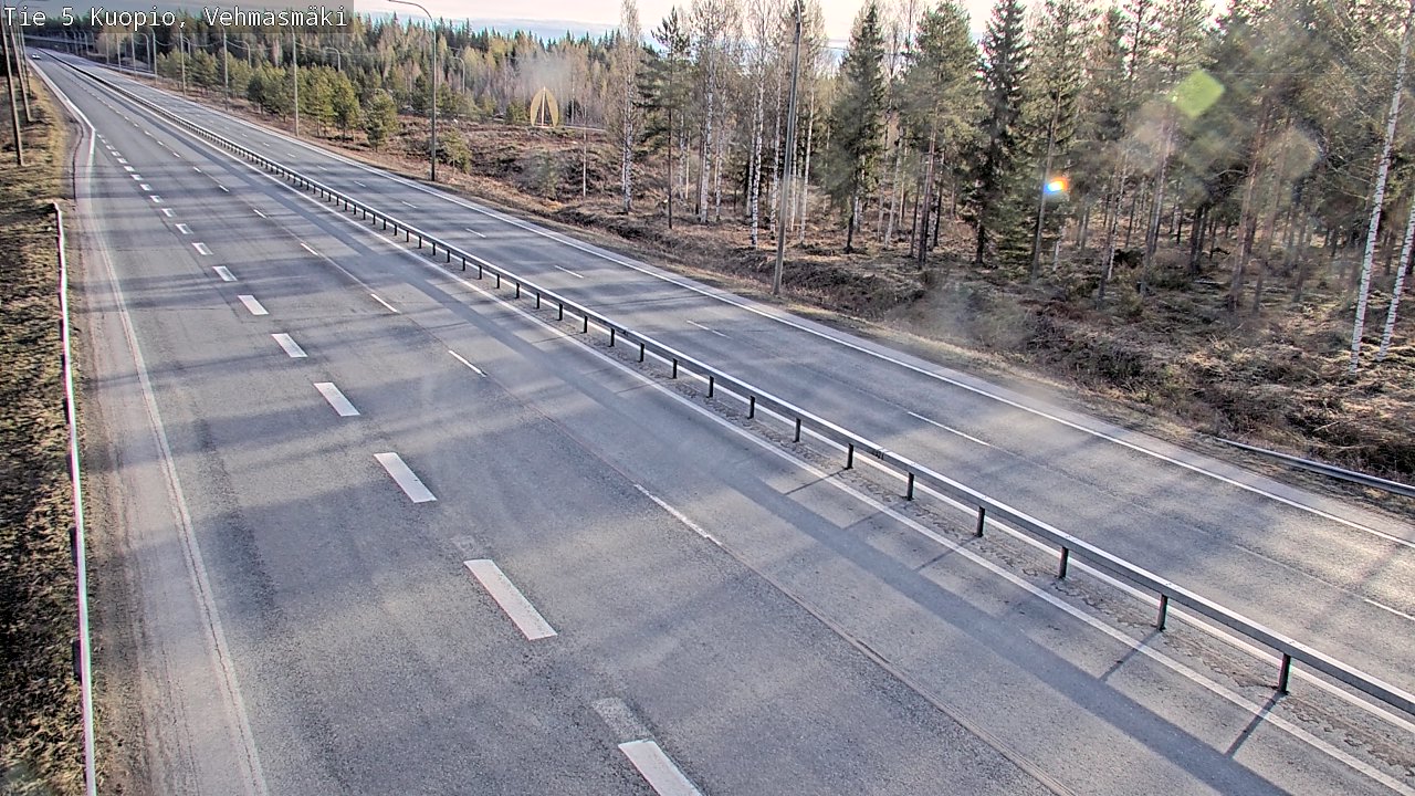 Weather Camera Image Road 5 Kuopio, Vehmasmäki, Kuopio, Pohjois-Savo