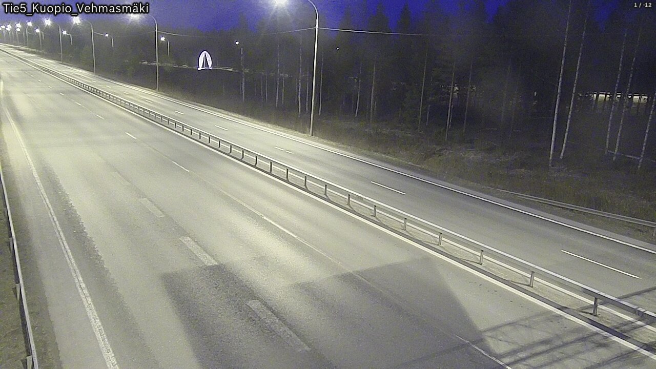 Weather Camera Image Road 5 Kuopio, Vehmasmäki, Kuopio, Pohjois-Savo