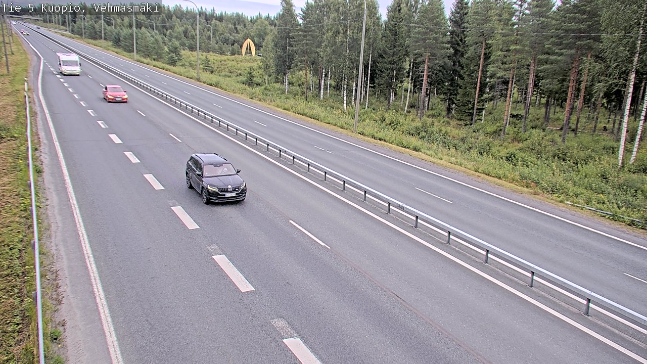 Weather Camera Image Väg 5 Kuopio, Vehmasmäki, Kuopio, Pohjois-Savo