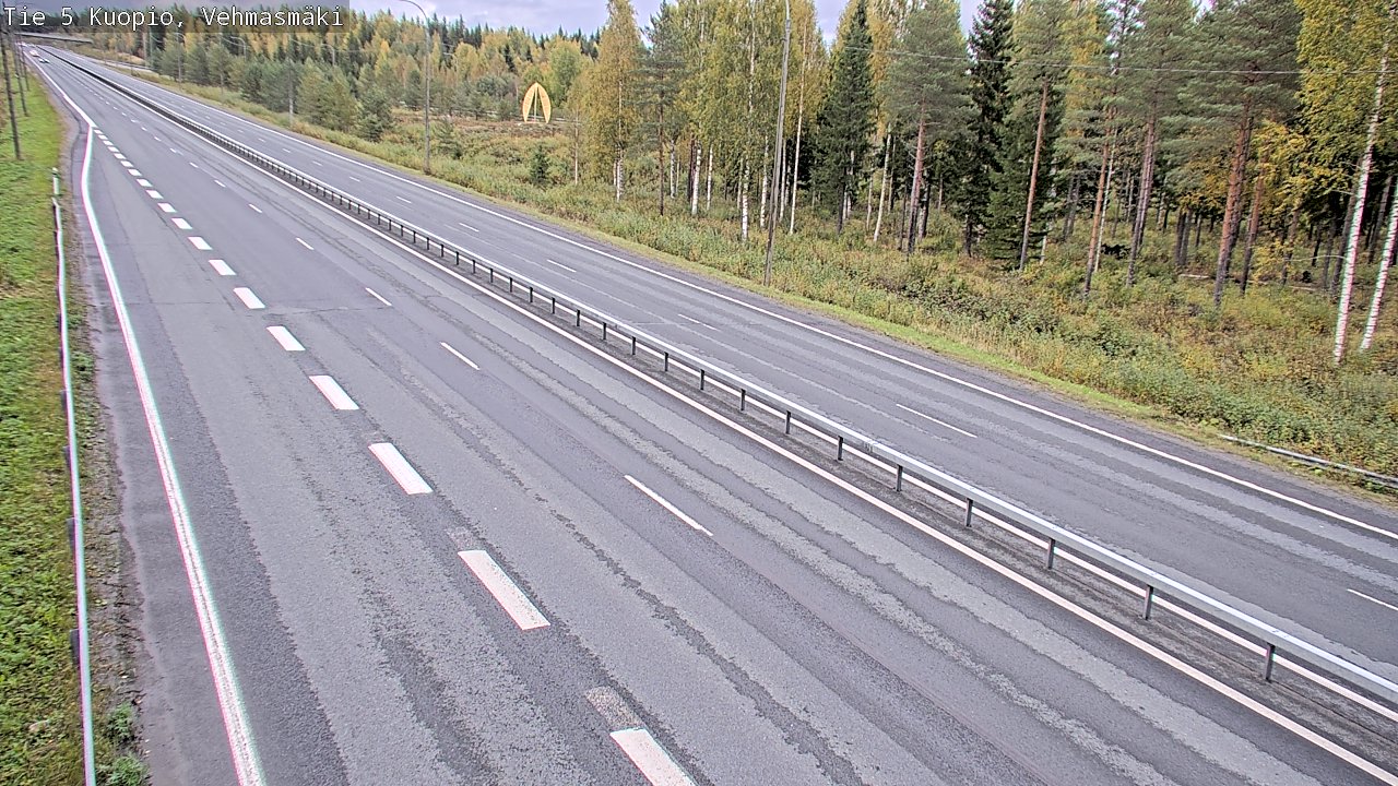 Weather Camera Image Road 5 Kuopio, Vehmasmäki, Kuopio, Pohjois-Savo