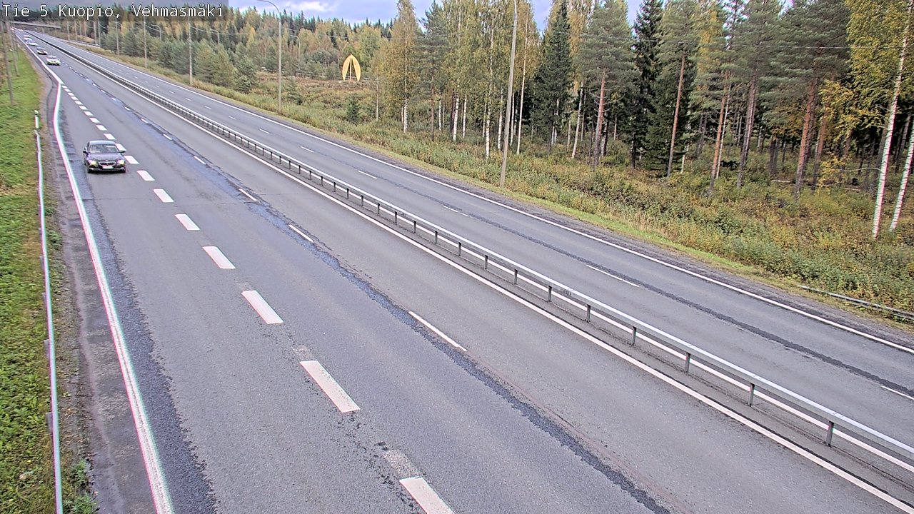 Weather Camera Image Road 5 Kuopio, Vehmasmäki, Kuopio, Pohjois-Savo