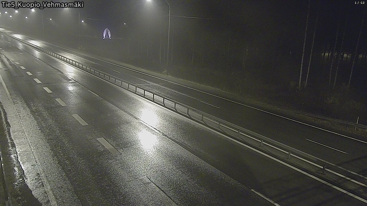 Weather Camera Image Road 5 Kuopio, Vehmasmäki, Kuopio, Pohjois-Savo