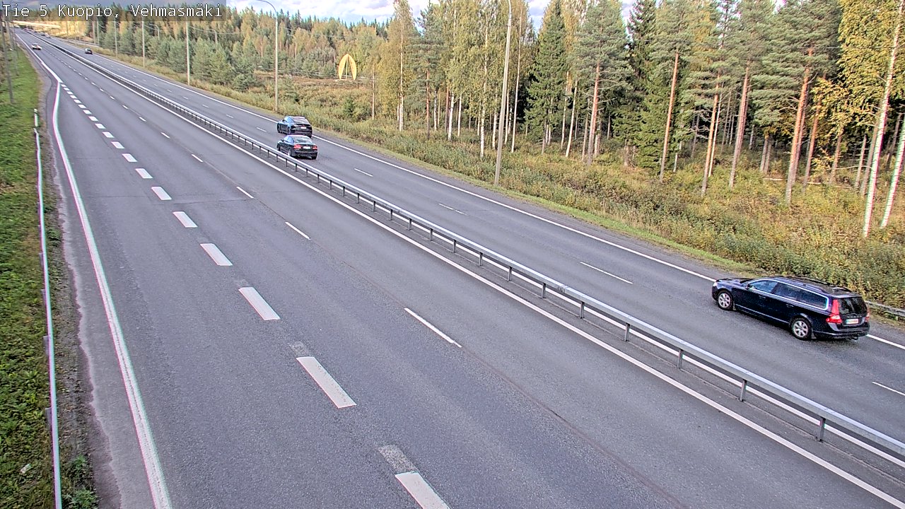 Weather Camera Image Väg 5 Kuopio, Vehmasmäki, Kuopio, Pohjois-Savo