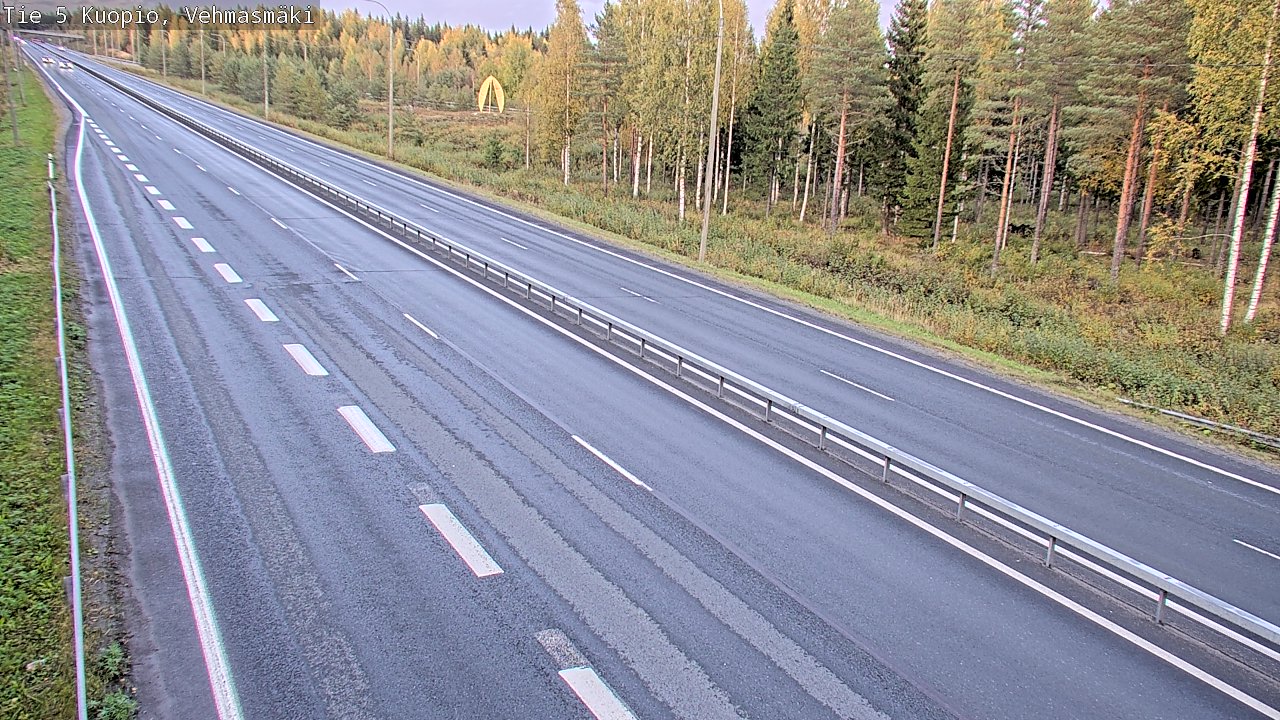 Weather Camera Image Road 5 Kuopio, Vehmasmäki, Kuopio, Pohjois-Savo
