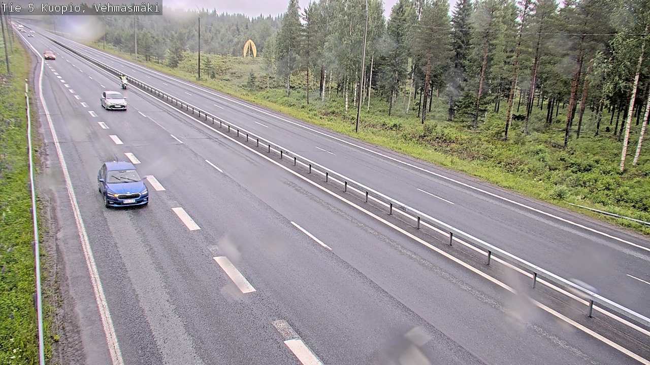 Weather Camera Image Väg 5 Kuopio, Vehmasmäki, Kuopio, Pohjois-Savo