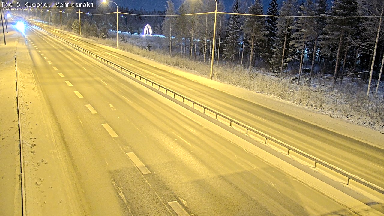 Weather Camera Image Väg 5 Kuopio, Vehmasmäki, Kuopio, Pohjois-Savo