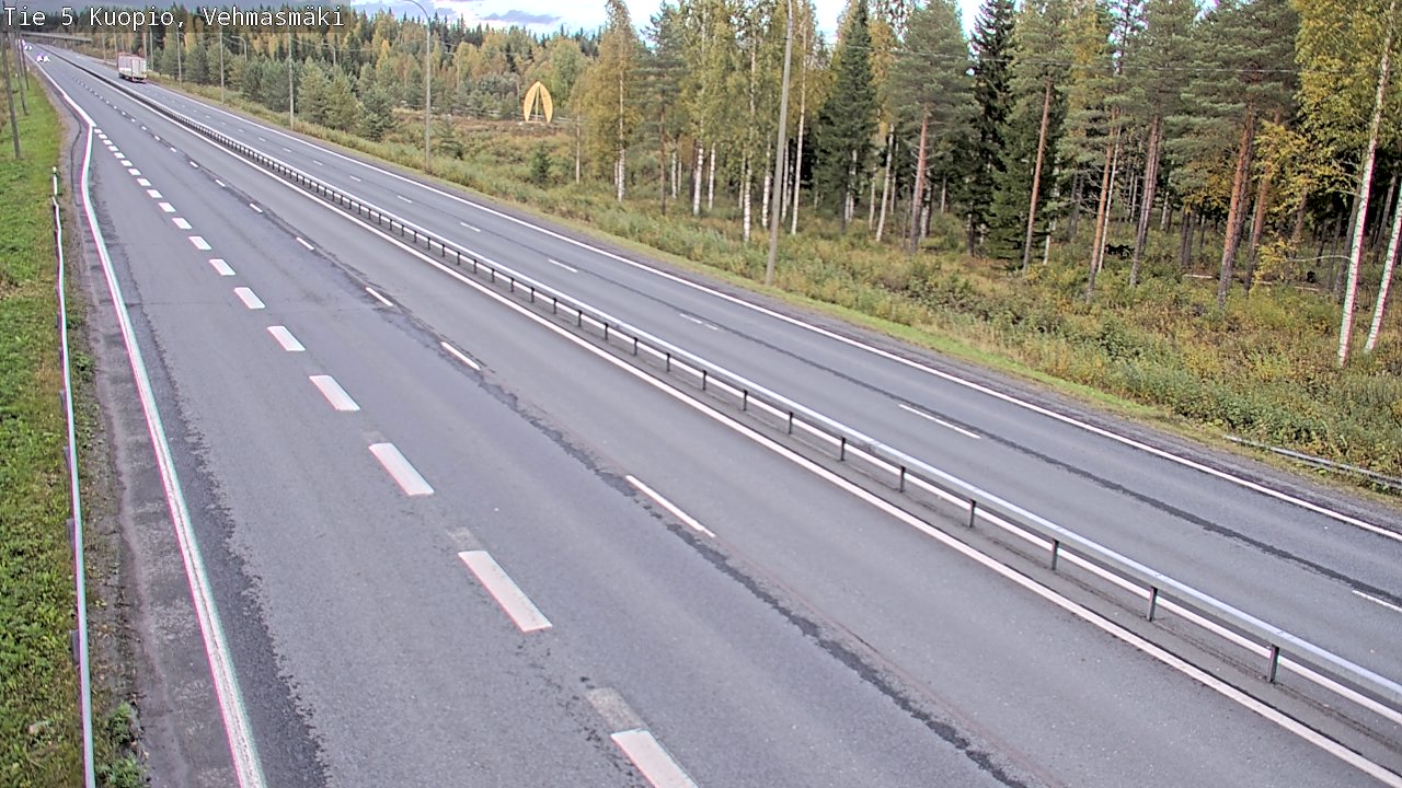 Weather Camera Image Road 5 Kuopio, Vehmasmäki, Kuopio, Pohjois-Savo