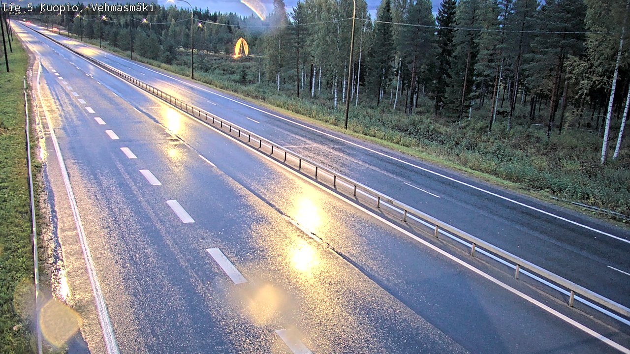 Weather Camera Image Road 5 Kuopio, Vehmasmäki, Kuopio, Pohjois-Savo