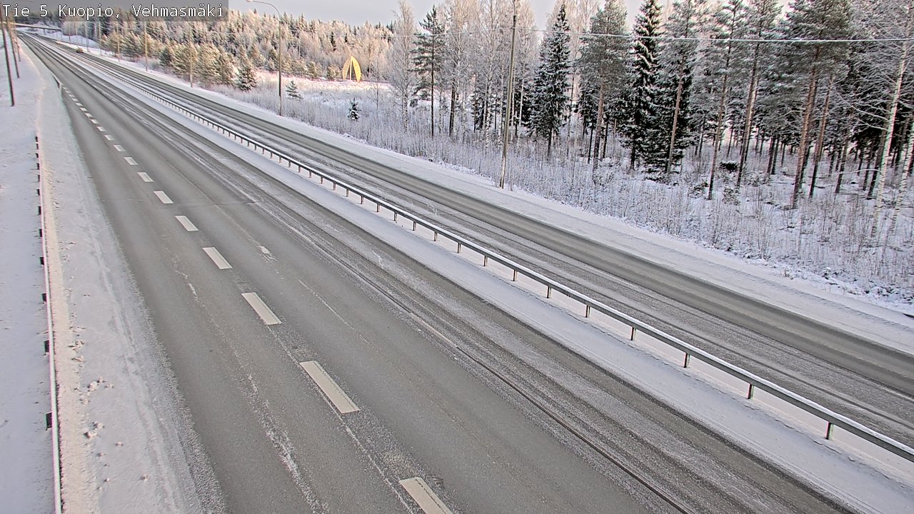 Weather Camera Image Väg 5 Kuopio, Vehmasmäki, Kuopio, Pohjois-Savo