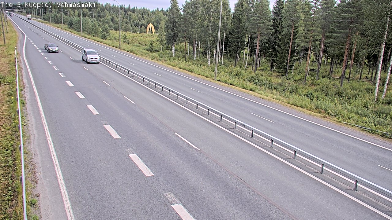Weather Camera Image Väg 5 Kuopio, Vehmasmäki, Kuopio, Pohjois-Savo