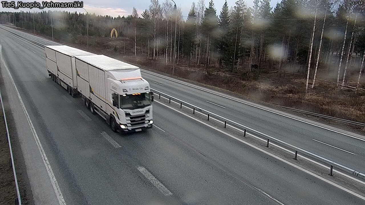 Weather Camera Image Road 5 Kuopio, Vehmasmäki, Kuopio, Pohjois-Savo