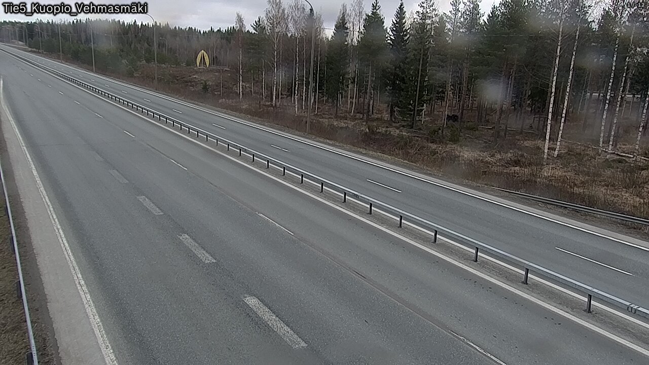 Weather Camera Image Väg 5 Kuopio, Vehmasmäki, Kuopio, Pohjois-Savo