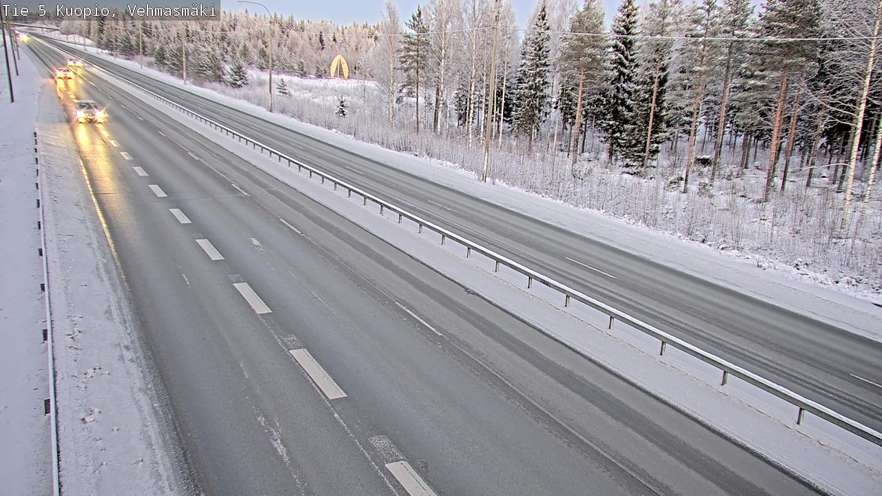 Weather Camera Image Väg 5 Kuopio, Vehmasmäki, Kuopio, Pohjois-Savo
