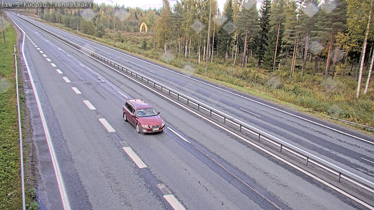 Weather Camera Image Road 5 Kuopio, Vehmasmäki, Kuopio, Pohjois-Savo