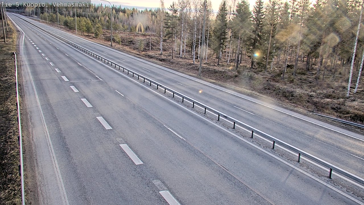 Weather Camera Image Väg 5 Kuopio, Vehmasmäki, Kuopio, Pohjois-Savo