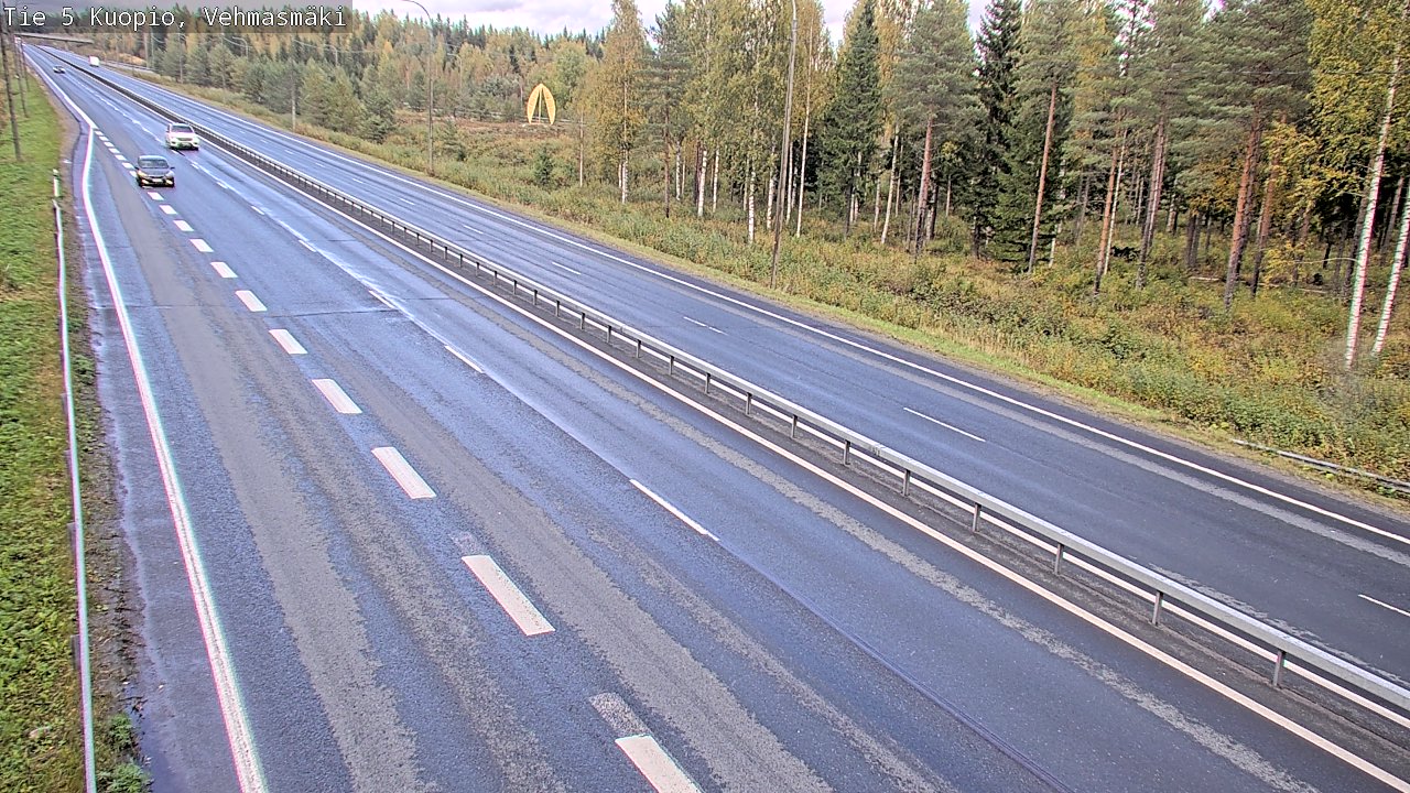 Weather Camera Image Road 5 Kuopio, Vehmasmäki, Kuopio, Pohjois-Savo