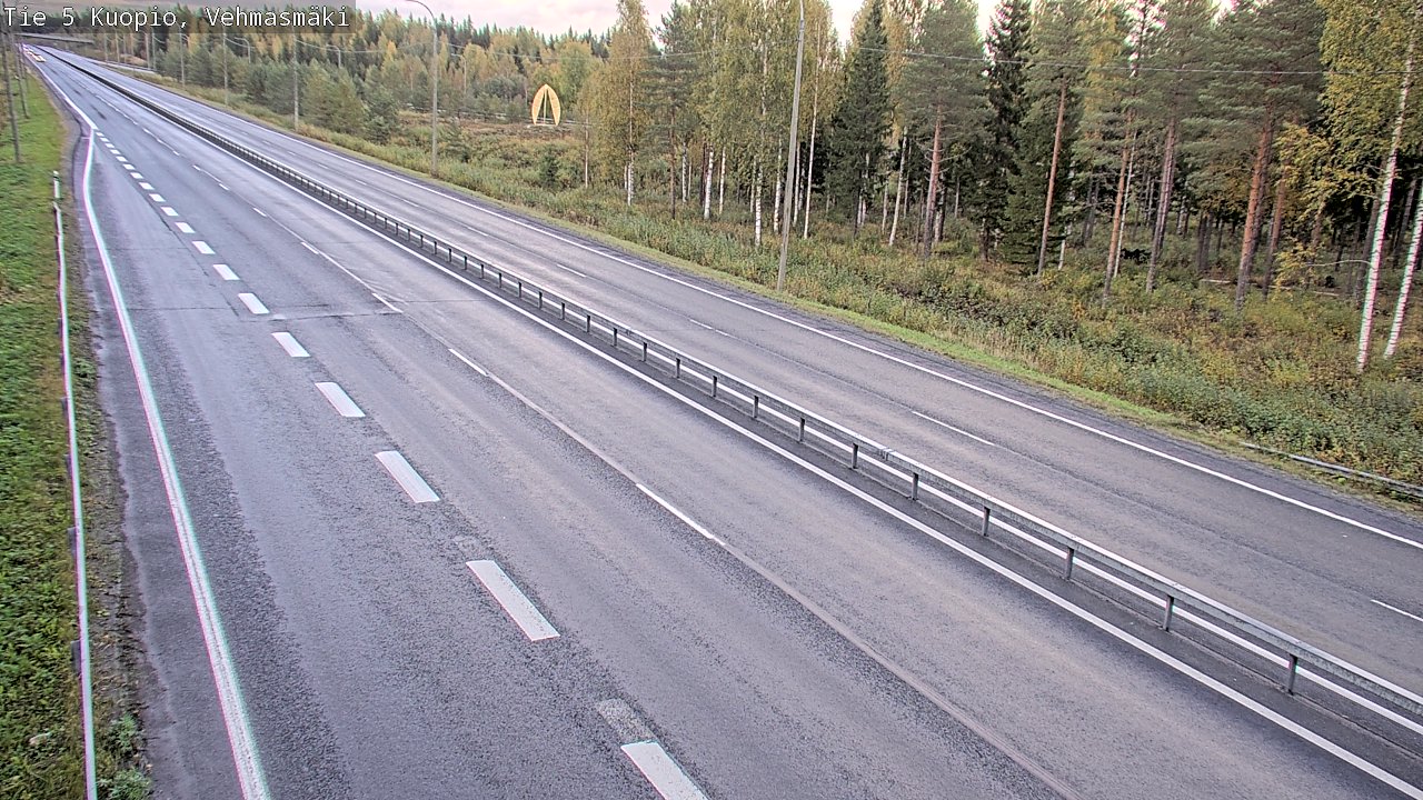 Weather Camera Image Road 5 Kuopio, Vehmasmäki, Kuopio, Pohjois-Savo