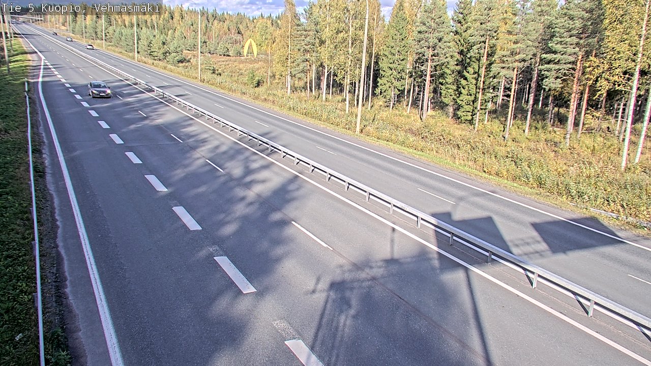 Weather Camera Image Väg 5 Kuopio, Vehmasmäki, Kuopio, Pohjois-Savo
