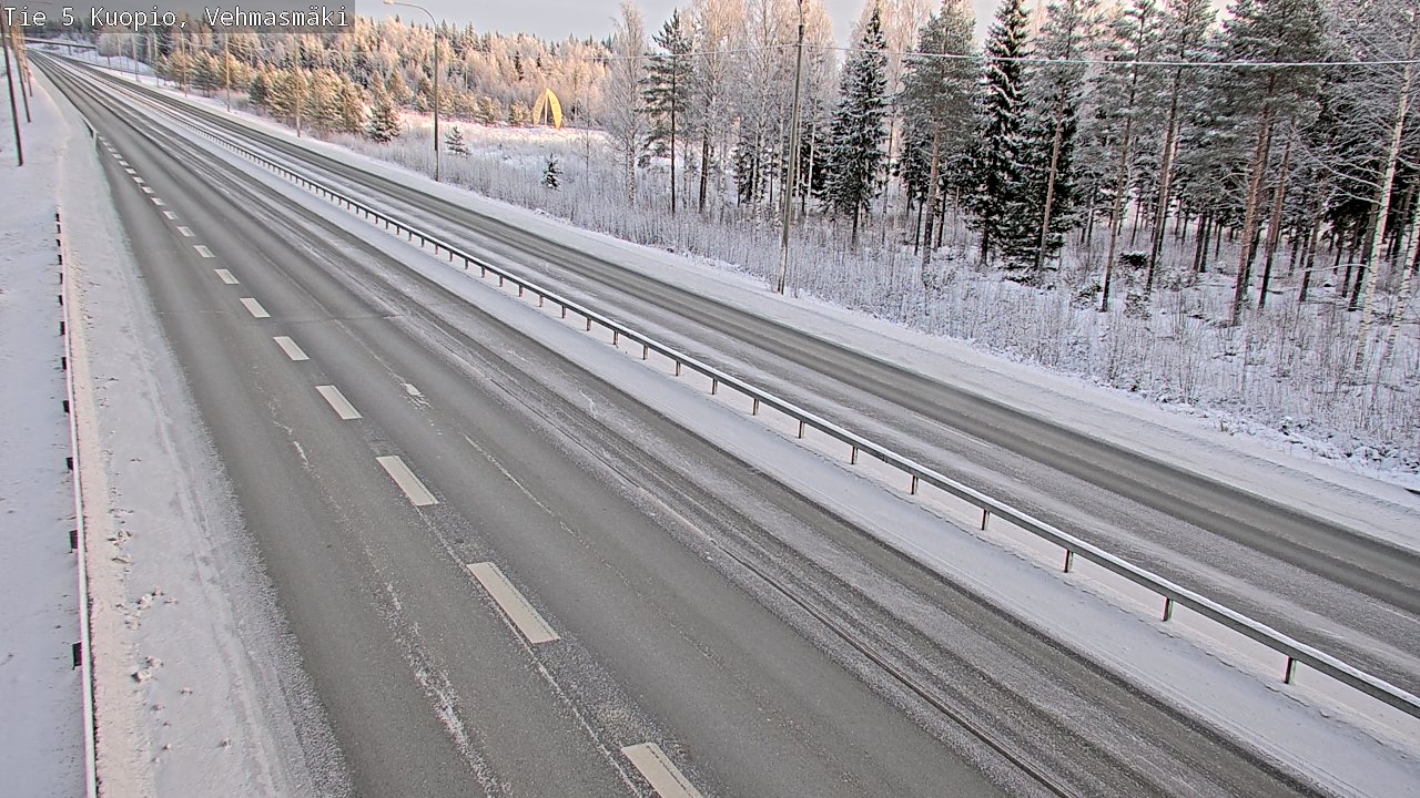 Weather Camera Image Väg 5 Kuopio, Vehmasmäki, Kuopio, Pohjois-Savo