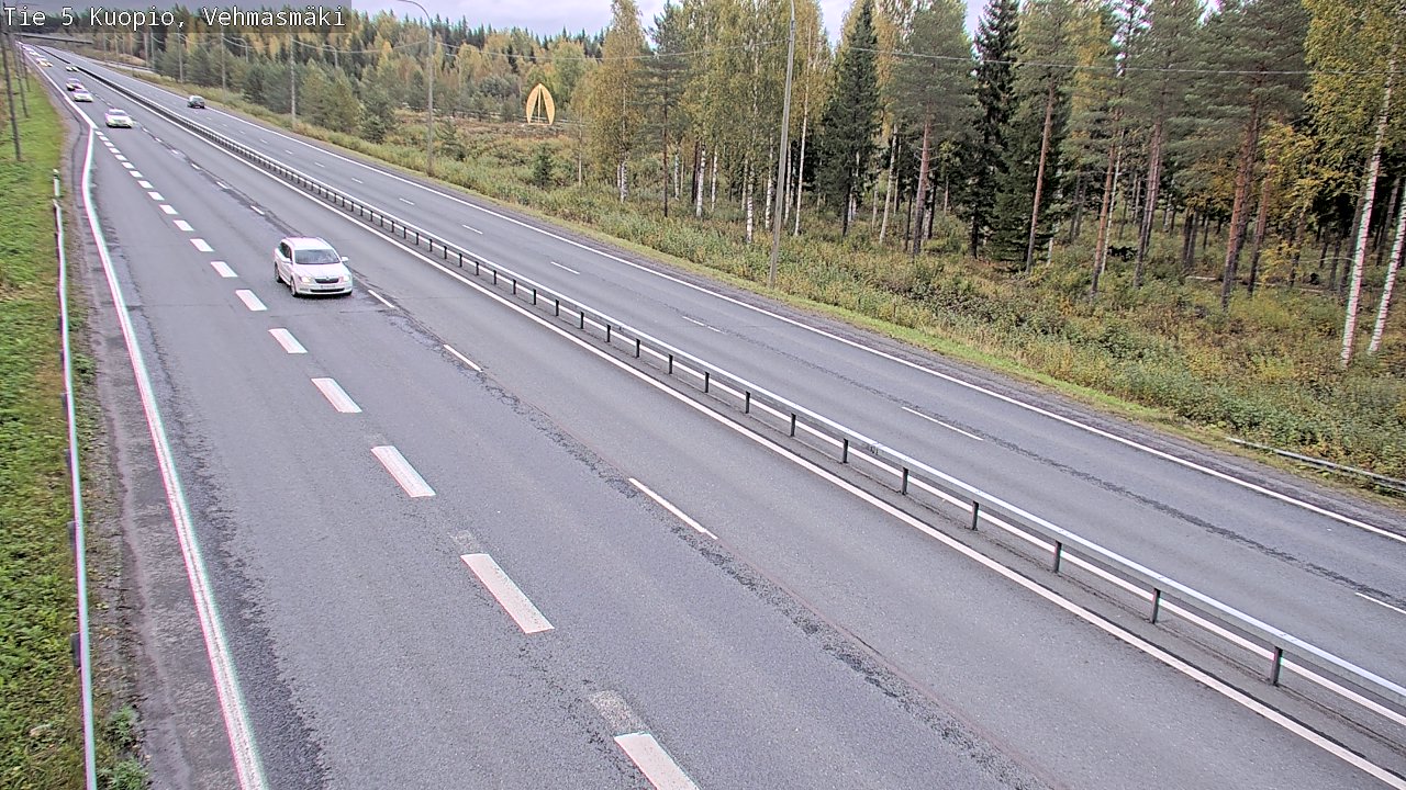 Weather Camera Image Road 5 Kuopio, Vehmasmäki, Kuopio, Pohjois-Savo