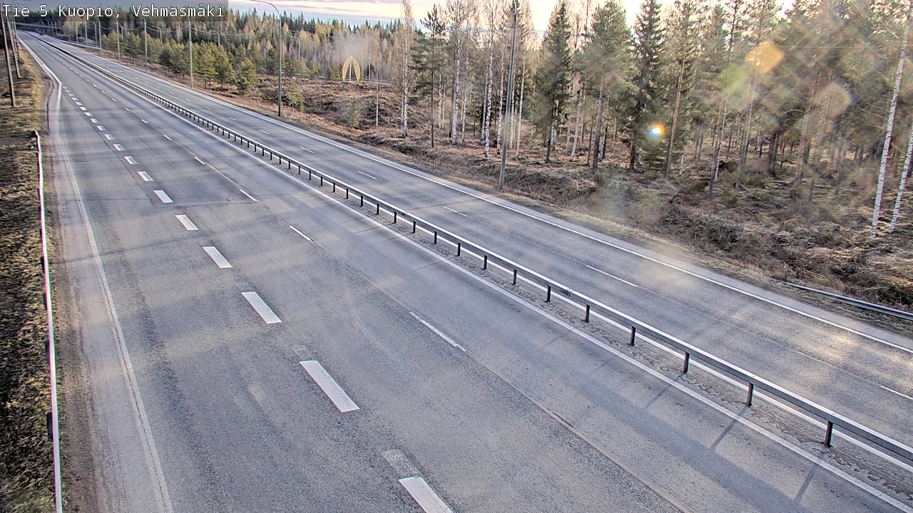 Weather Camera Image Road 5 Kuopio, Vehmasmäki, Kuopio, Pohjois-Savo