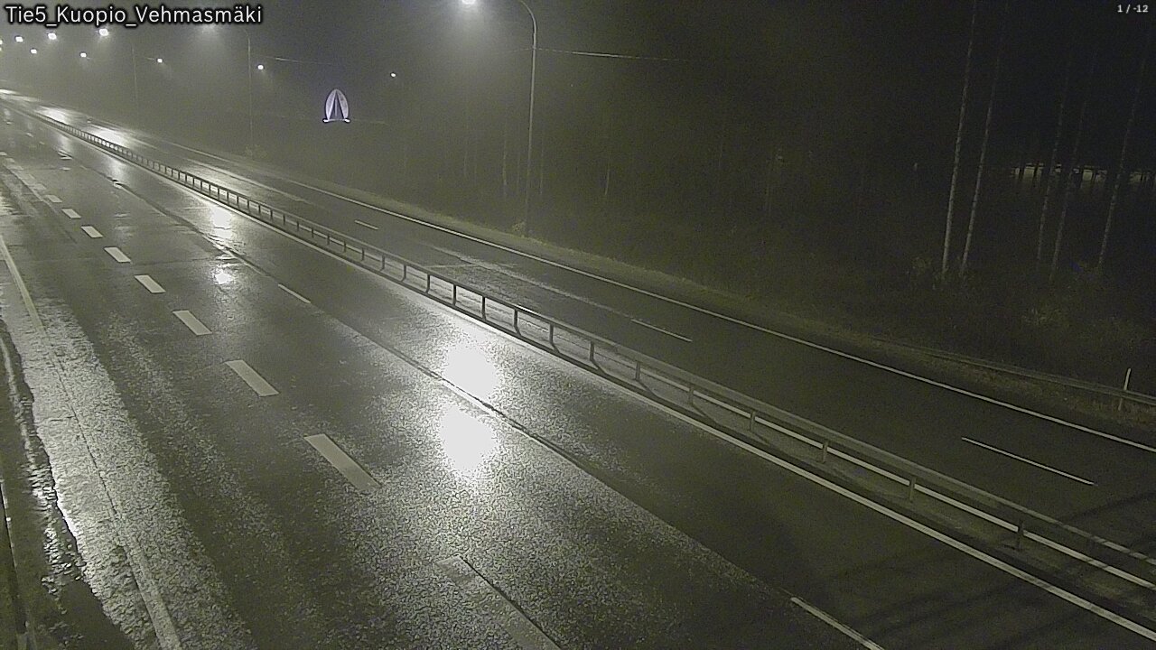 Weather Camera Image Road 5 Kuopio, Vehmasmäki, Kuopio, Pohjois-Savo