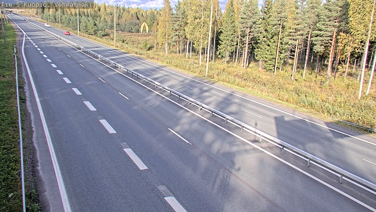 Weather Camera Image Väg 5 Kuopio, Vehmasmäki, Kuopio, Pohjois-Savo