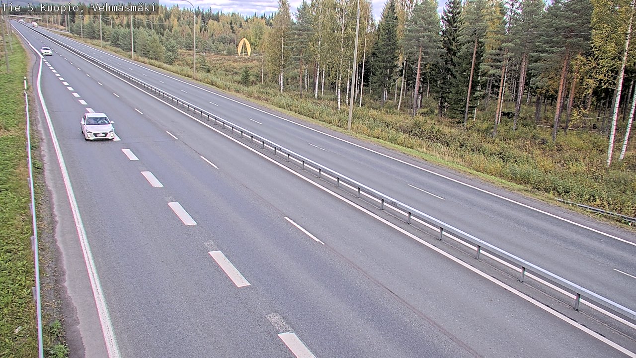 Weather Camera Image Väg 5 Kuopio, Vehmasmäki, Kuopio, Pohjois-Savo