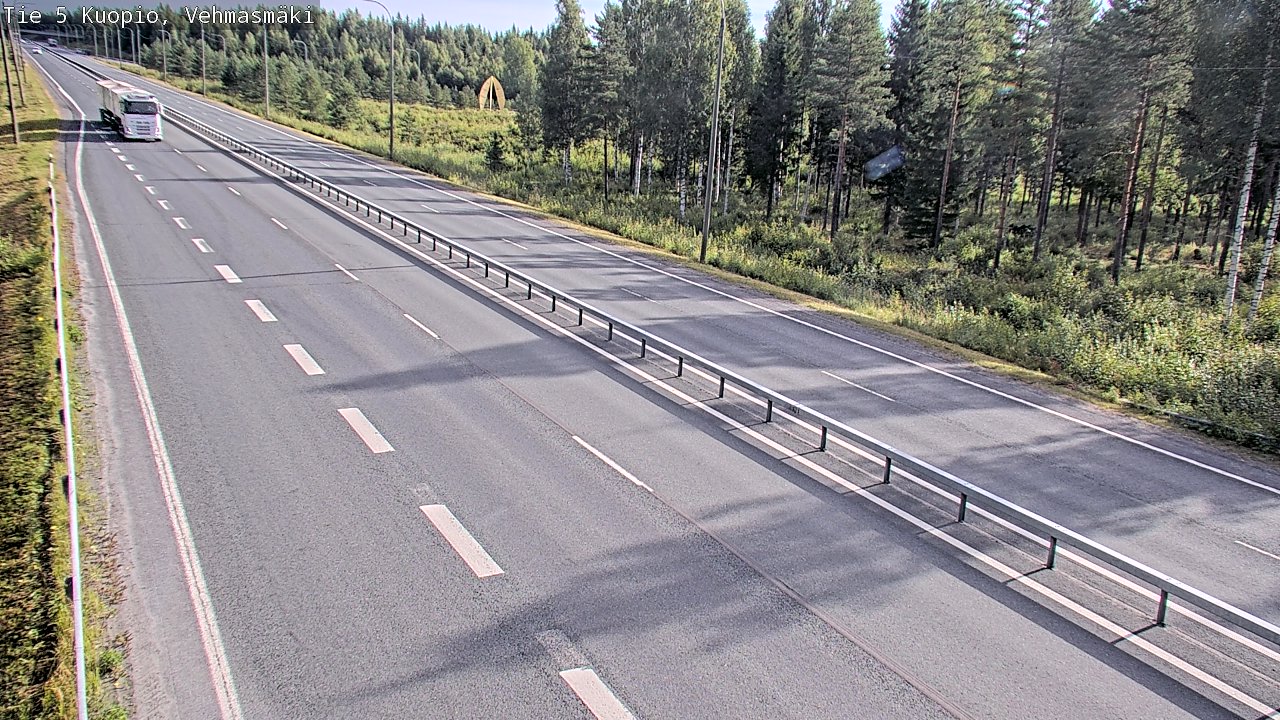 Weather Camera Image Väg 5 Kuopio, Vehmasmäki, Kuopio, Pohjois-Savo