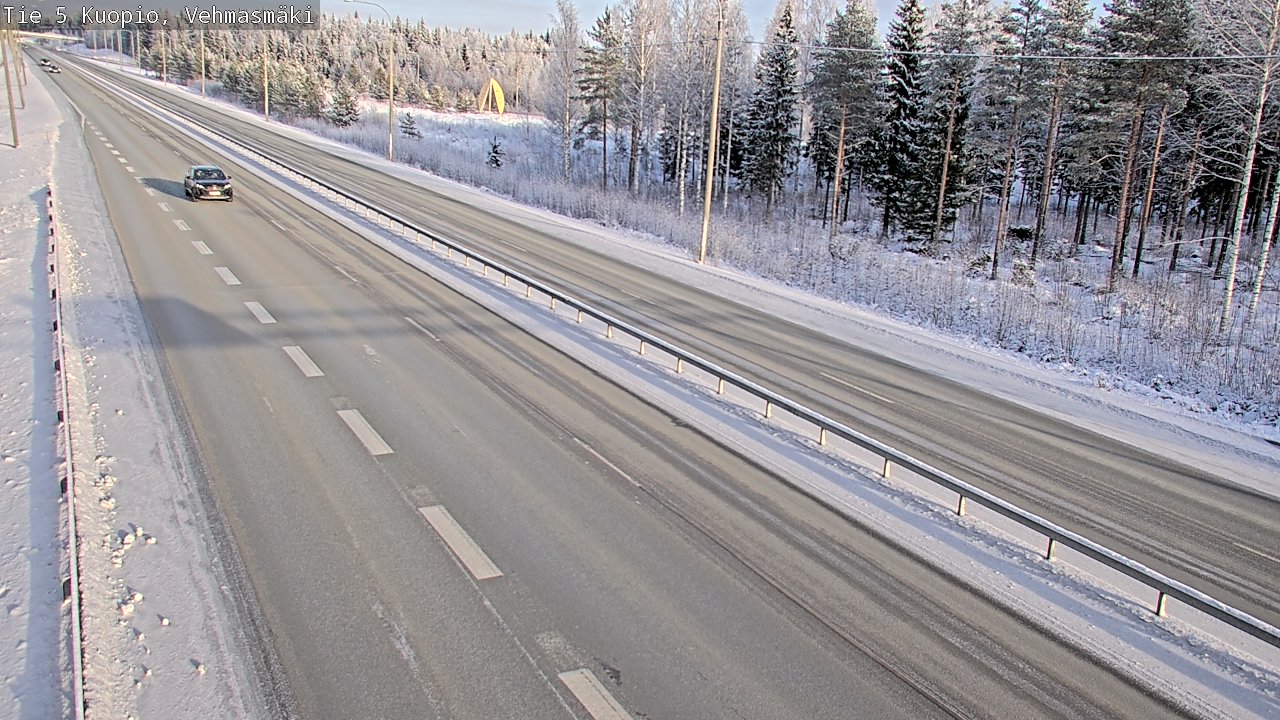 Weather Camera Image Väg 5 Kuopio, Vehmasmäki, Kuopio, Pohjois-Savo