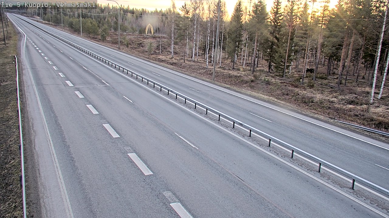 Weather Camera Image Väg 5 Kuopio, Vehmasmäki, Kuopio, Pohjois-Savo