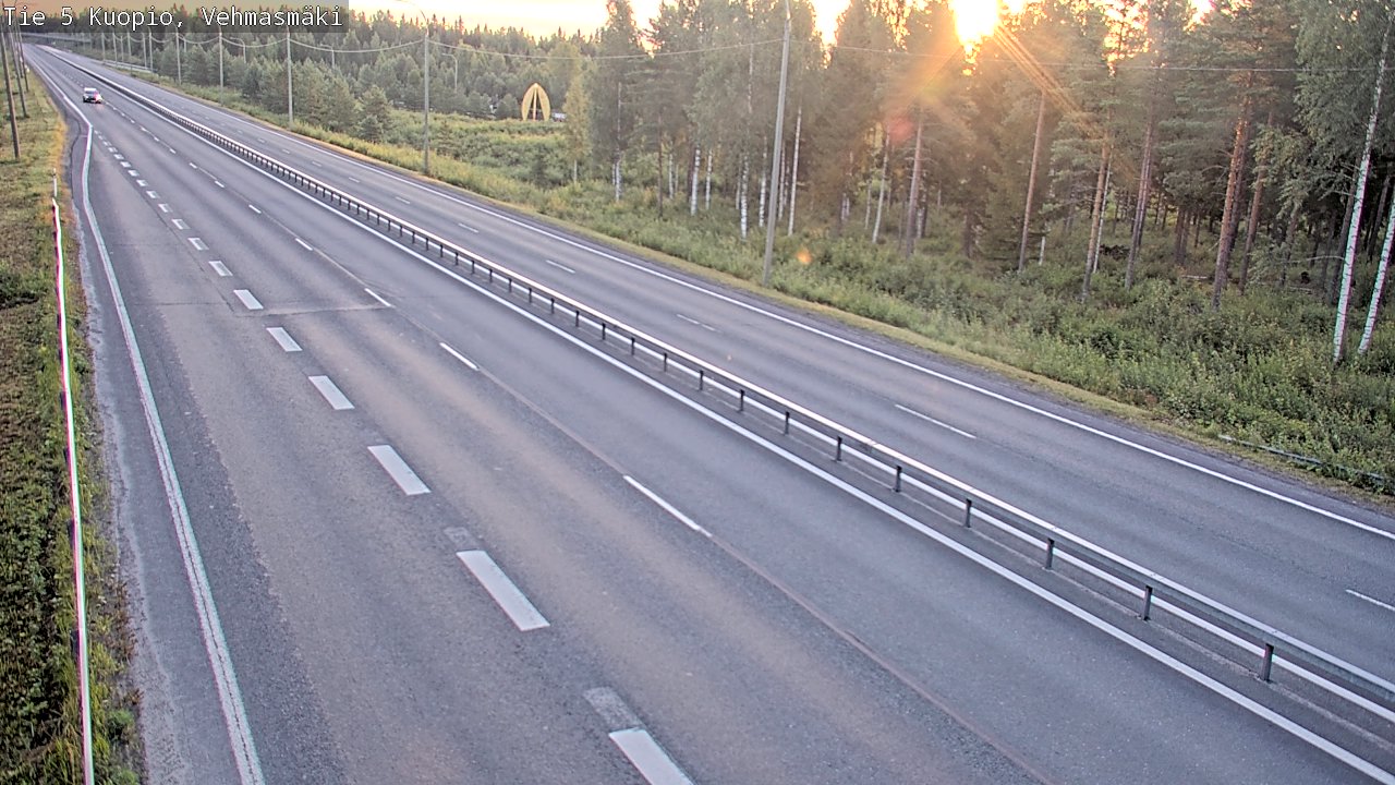 Weather Camera Image Väg 5 Kuopio, Vehmasmäki, Kuopio, Pohjois-Savo