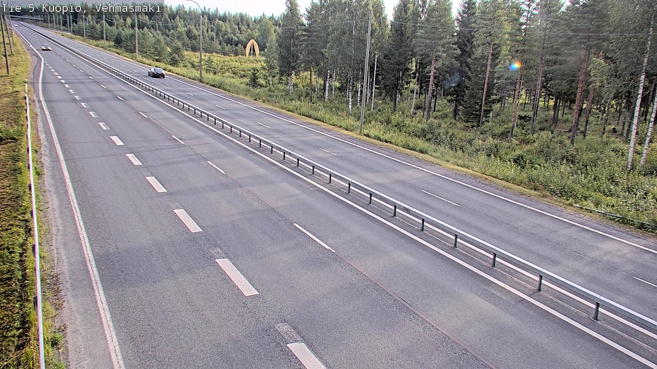 Weather Camera Image Väg 5 Kuopio, Vehmasmäki, Kuopio, Pohjois-Savo