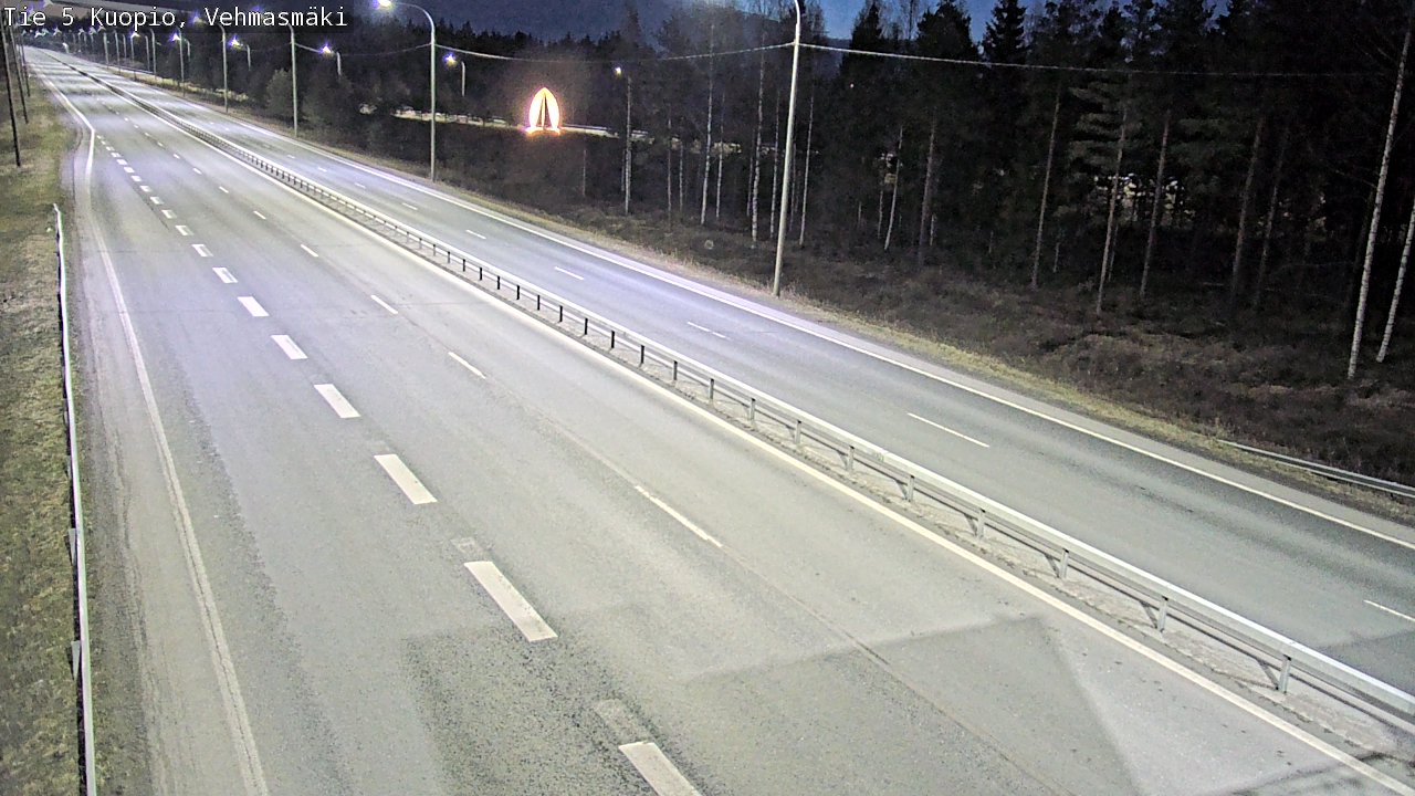 Weather Camera Image Road 5 Kuopio, Vehmasmäki, Kuopio, Pohjois-Savo