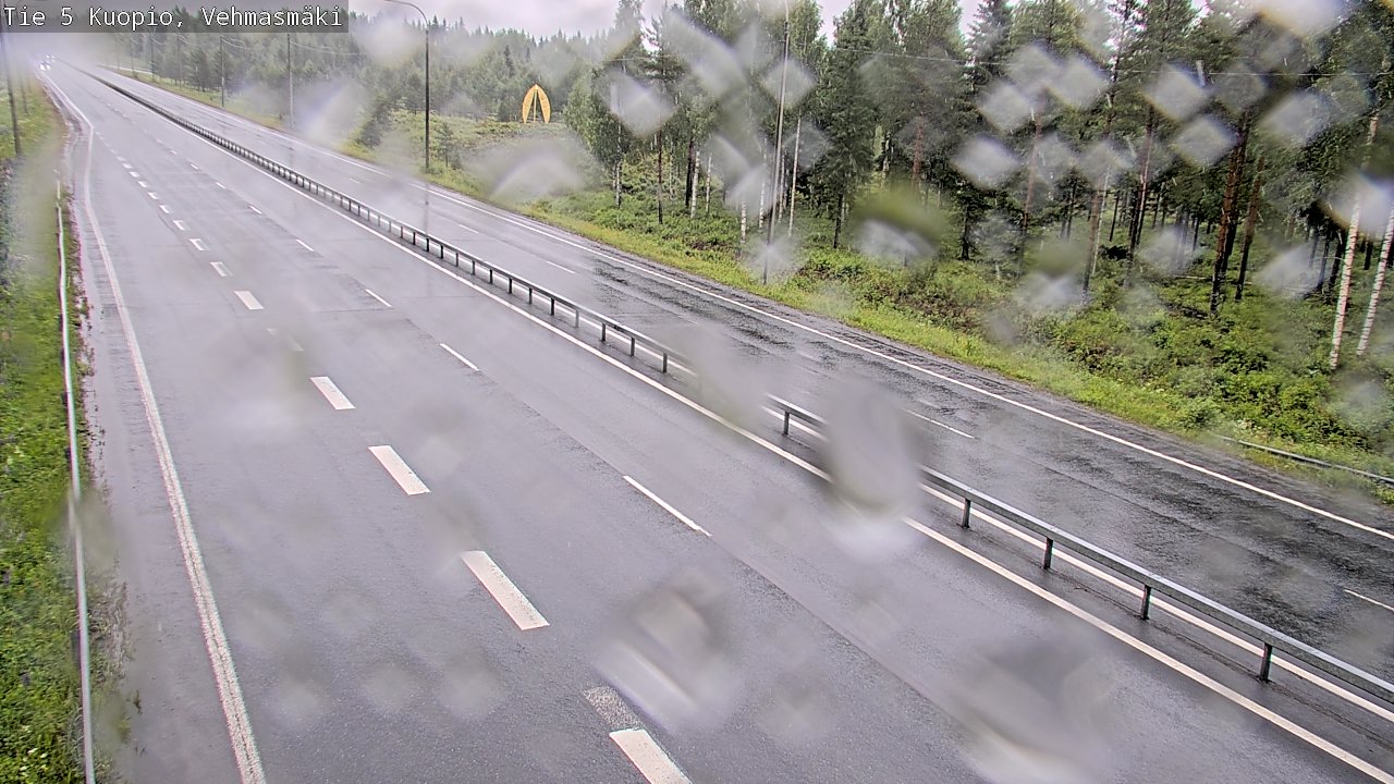 Weather Camera Image Väg 5 Kuopio, Vehmasmäki, Kuopio, Pohjois-Savo