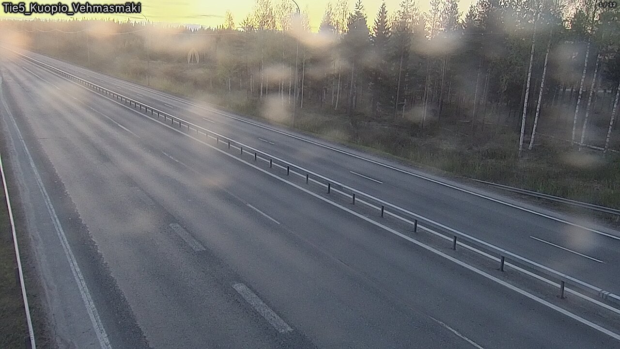 Weather Camera Image Väg 5 Kuopio, Vehmasmäki, Kuopio, Pohjois-Savo
