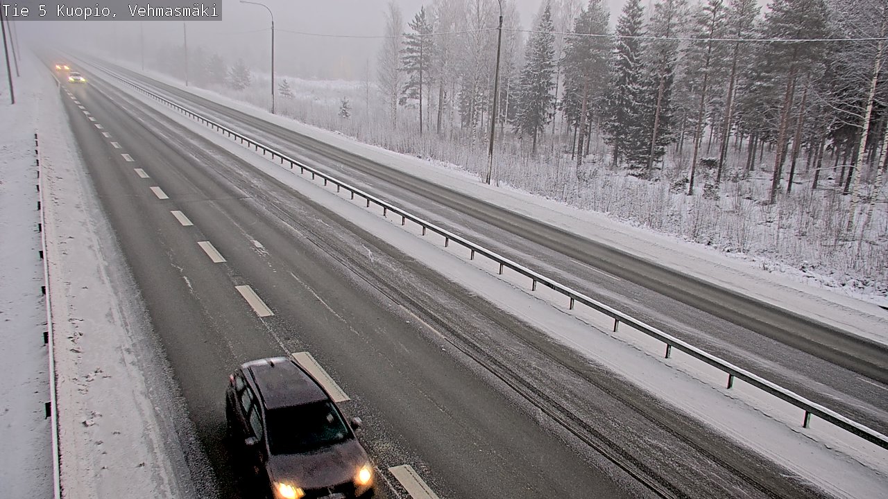 Weather Camera Image Väg 5 Kuopio, Vehmasmäki, Kuopio, Pohjois-Savo