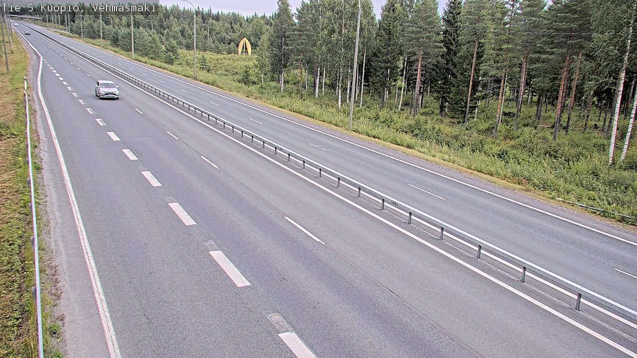 Weather Camera Image Väg 5 Kuopio, Vehmasmäki, Kuopio, Pohjois-Savo